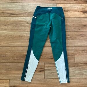 Smartwool Teal and Light Gray Leggings